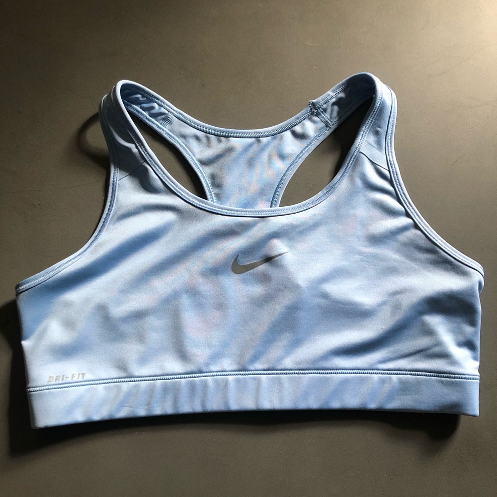 Nike sports bra- baby blue - great condition